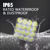 16 LEDLİ TEPE LAMBASI GERİ VİTES LAMBASI OFROAD TRAKTÖR TIR KAMYON SİS FARI thumbnail 4