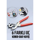ModaCar Kemer Delici Pense 6 Uçlu Saat Kayış Kemer Delme Pensesi - 1