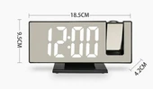 PROJEKSİYONLU AYNALI ÇOK FONKSİYONLU DİJİTAL MASA SAATİ YANSITMALI IŞIKLI SAAT thumbnail 6