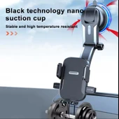 ARAÇ İÇİ VANTUZLU TORPİDO ÜSTÜ CAM UNİVERSAL TELEFON TUTUCU 360 DERECE DÖNEBİLEN TELEFON TUTUCU thumbnail 5