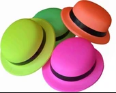 CEYLAN ADAM   Neon Partisi Pembe Renk Melon Plastik Parti Şapkası thumbnail 4