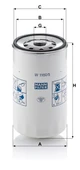 W 1160/5 - Yağ filtresi -  MANN FILTER thumbnail 2