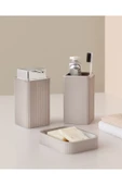 Kelly 3'lü Banyo Seti - Açık Kahve thumbnail 1