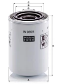 W 935/1 - Hidrolik -  MANN FILTER thumbnail 2