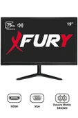 FURY 19" Geniş Ekran 75 Hz 5ms DAHİLİ HOPARLÖR (VGA,HDMI,SES) Sesli Led Monitör thumbnail 6