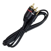 Powermaster PM-4283 2 RCA 3.5 Mm Stereo 1.5 Metre Kablo - 1