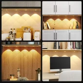 4 LED 50 CM HAREKET SENSÖRLÜ LED IŞIK TEZGAH ALTI OFİS EV LED LAMBA thumbnail 2