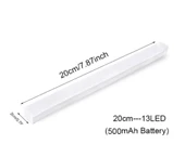 20 CM GÜN IŞIĞI HAREKET SÖNSÖRLÜ DOLAP İÇİ ÇALIŞMA MASASI MUTFAK TEZGAH ALTI USB LED IŞIK - 2