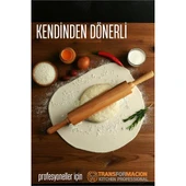 Modacar Dönerli Ahşap Merdane Hamur Açma Merdanesi - Mutfak Merdanesi - 1