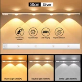 4 LED 50 CM HAREKET SENSÖRLÜ LED IŞIK TEZGAH ALTI OFİS EV LED LAMBA thumbnail 1