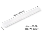 50 CM GÜN IŞIĞI HAREKET SENSÖRLÜ DOLAP İÇİ ÇALIŞMA MASASI MUTFAK TEZGAH ALTI USB LED IŞIK - 2