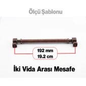 Talas Antik Bakır Metal 192 mm 19.2 cm Eskitme Mobilya Mutfak Çekmece Dolap Kulpu Kulbu Kulpları thumbnail 2