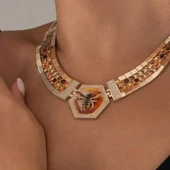 Özel Tasarım Arı Figürlü Altın Kolye thumbnail 3