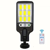 108 COB LED KUMANDALI GÜNEŞ ENERJİLİ HAREKET SENSÖRLÜ BAHÇE GARAJ SOKAK AYDINLATMA LAMBASI SOKAK LAMBASI thumbnail 6