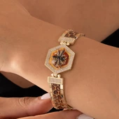 Özel Tasarım Arı Figürlü Altın Bileklik thumbnail 1