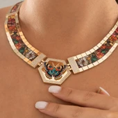 Özel Tasarım Renkli Kelebek Altın Kolye thumbnail 2