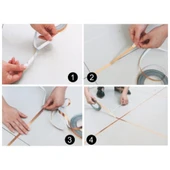 0.5 cm 50 Metre Gri Fayans Arası Şerit Bant thumbnail 4