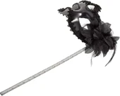 CEYLAN ADAM   Siyah Işıltılı Tutmalı Fotoğraf Çekimi Maskesi 18x29 cm thumbnail 4