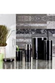Primanova Lenox 5'li Banyo Aksesuar Set - Siyah - 1