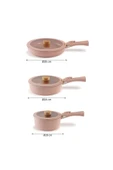 Midas Pembe ( 9 6 ) 15 Parça Ayrılabilen Saplı Iç Içe Geçebilen Tencere Tava Seti - 2