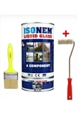 Sıvı Cam Parlak Su Yalıtımı Rulo Liquid Glass 4 Kg Şeffaf + Kestirme Fırça - 1