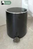 Lenox 5 Lt Pedallı Banyo Mutfak Ofis Çöp Kovası Siyah thumbnail 1