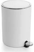 Primanova Lenox Pedallı Çöp Kovası Beyaz 5 Lt - M-e66-01 - 1