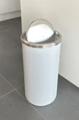 Lenox 35 Lt Döner Kapaklı Mutfak Banyo Ofis Çöp Kovası-Beyaz - 2
