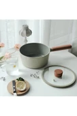 Neoflam Fika Cam Kapaklı Alüminyum Döküm Sos Tenceresi 18cm Gri - 4