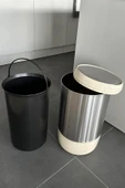 Lima 20 Lt Banyo Mutfak Ofis Çöp Kovası Iç Kovalı Bej - 2