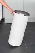 Lenox 35 Lt Döner Kapaklı Mutfak Banyo Ofis Çöp Kovası-Beyaz - 3