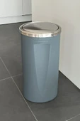 Lenox 35 Lt Döner Kapaklı Mutfak Banyo Ofis Çöp Kovası-Gri thumbnail 1