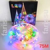 75 Metre RGB Peri LED Işık – Fişli Dış Mekan Dekoratif Aydınlatma Şerit Led - 2