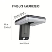 GÜNEŞ ENERJİLİ HAREKET SENSÖRLÜ 120 DERECE KATLANABİLİR 3 MODLU BAHÇE EV GARAJ SOKAK AYDINLATMA LAMBASI LED IŞIK thumbnail 4