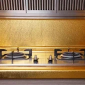 Yapışkanlı Gold Mutfak Tezgah Folyosu thumbnail 1