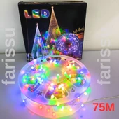 75 Metre RGB Peri LED Işık – Fişli Dış Mekan Dekoratif Aydınlatma Şerit Led - 3