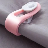 4 Adet İğnesiz Yorgan Çarşaf Ve Perde Tutucu Sabitleyici Kaydırmaz Örtü Düzenleyici Klips thumbnail 7