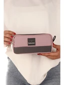 Relaxion Gül Kurusu İki Gözlü Krinkıl Kumaş Kalem Çantası Kalemlik (173) thumbnail 2