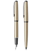 Scrikss Metropolis Dolma Kalem ve Tükenmez Kalem Takımı M Uç Saten Gri 78MS - 2