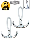 Metal Okyanus Krom Portmanto Askısı Duvar Tipi – 2’li thumbnail 1