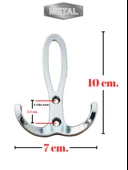 Metal Okyanus Krom Portmanto Askısı Duvar Tipi – Tekli thumbnail 3