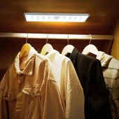 30 LED HAREKET SENSÖRLÜ 20 CM DOLAP İÇİ MUTFAK KORİDOR MERDİVEN AYDINLATMA IŞIĞI LED IŞIK - 5