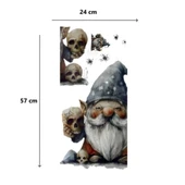 Gotik Cüce ve Kafatası Duvar Sticker Seti - 4