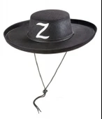 CEYLAN ADAM   Z Logolu Yetişkin Boy Bağcıklı Zorro Şapkası thumbnail 1