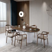 Lucca Ahşap Masa Sandalye Takımı 90x200 thumbnail 11