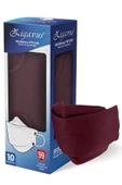 Zigavus 10 Adet Bordo Kore Tipi Renk F95 Yüksek Filtrasyon Maske - 1