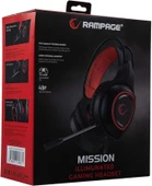 RAMPAGE RM-K23 MISSION KIRMIZI GAMING OYUNCU MİKROFONLU KULAKLIK RAMPAGE - 7