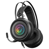 RAMPAGE SN-R8 VANDAL SİYAH USB 7.1 RAINBOW LED + SES KONTROLLÜ MİKROFONLU OYUNCU KULAKLIĞI RAMPAGE - 2