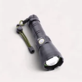 1200 Lümen 20W  6000 mAh Şarjlı Powerbank Ledli El Feneri Parlak Uzun Menzil Su Geçirmez Kamp Fener thumbnail 4