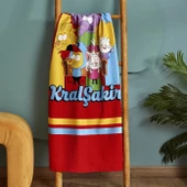 Karaca Home X Kral Şakir Sıkı Dostlar Plaj Havlusu 75x150 cm thumbnail 1